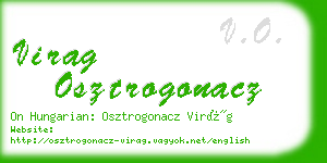 virag osztrogonacz business card